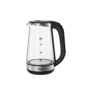 BluQ Glass Electric Kettle with Ocean Blue Light 2.5L 1500W